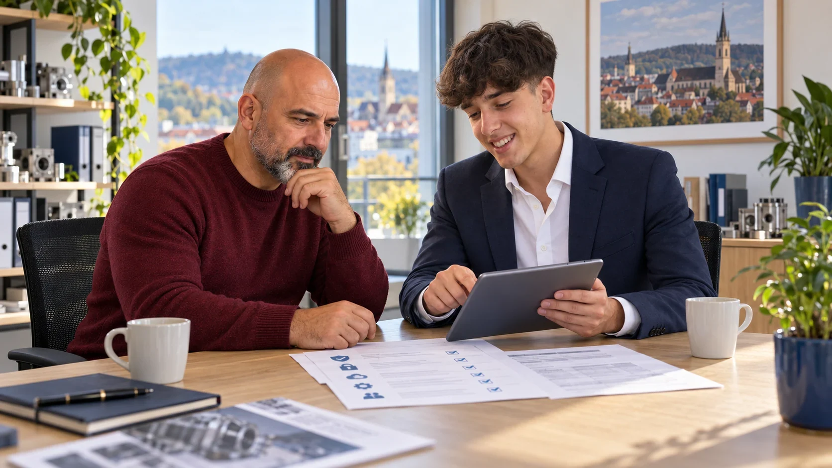 Benjamin Starcevic ber&auml;t den Inhaber des Ingenieurb&uuml;ros vor einem Schaden zu Cyberrisiken &ndash; KI-Szene