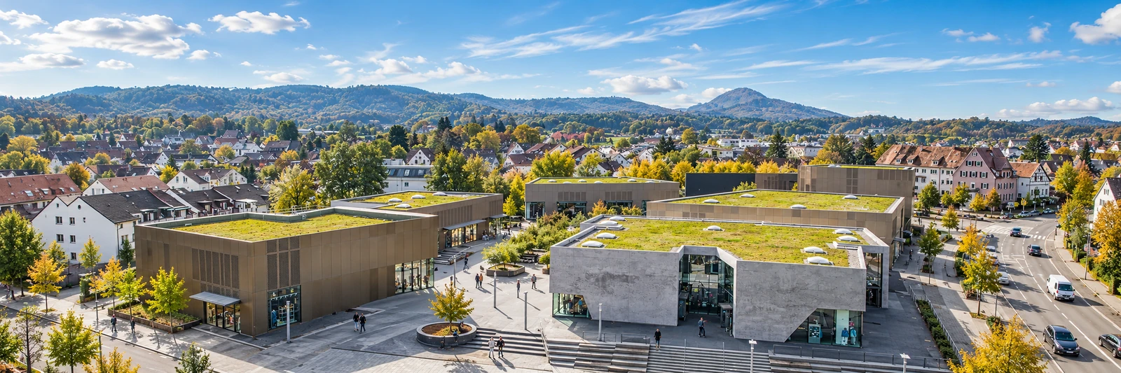 Outletcity Metzingen &ndash; KI-gestaltetes Panorama