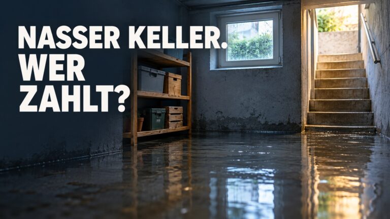 Starkregen: Warum die Versicherung nicht jeden Wasserschaden bezahlt
